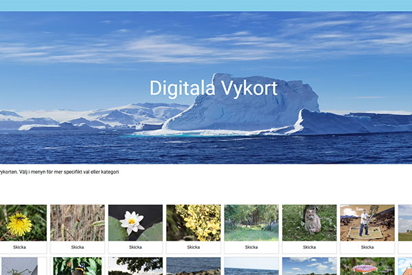 Digital vykortsmodul/vykortstjänst